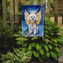 Load image into Gallery viewer, Bichon Frise My Angel Garden Flag – Memorial or Christmas Dog Angel Decor