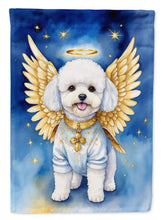 Load image into Gallery viewer, Bichon Frise My Angel Garden Flag – Memorial or Christmas Dog Angel Decor