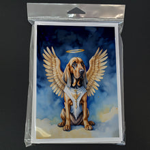 Load image into Gallery viewer, Bloodhound My Angel Greeting Cards - Blank Note Cards – 8-Pack of Artist-Designed Cards with Envelopes