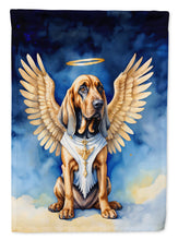 Load image into Gallery viewer, Bloodhound My Angel Garden Flag – Memorial or Christmas Dog Angel Decor