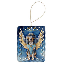 Load image into Gallery viewer, Bluetick Coonhound My Angel Porcelain Ornament