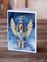 Load image into Gallery viewer, Bluetick Coonhound My Angel Greeting Cards - Blank Note Cards – 8-Pack of Artist-Designed Cards with Envelopes