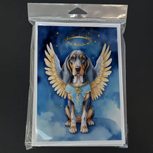 Load image into Gallery viewer, Bluetick Coonhound My Angel Greeting Cards - Blank Note Cards – 8-Pack of Artist-Designed Cards with Envelopes