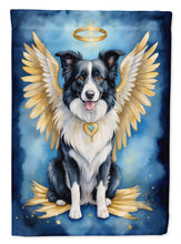Load image into Gallery viewer, Border Collie My Angel Garden Flag – Memorial or Christmas Dog Angel Decor
