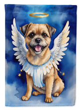 Load image into Gallery viewer, Border Terrier My Angel Garden Flag – Memorial or Christmas Dog Angel Decor
