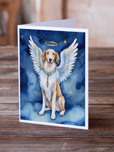 Load image into Gallery viewer, Borzoi My Angel Greeting Cards - Blank Note Cards – 8-Pack of Artist-Designed Cards with Envelopes