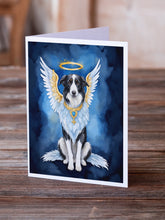 Load image into Gallery viewer, Borzoi My Angel Greeting Cards - Blank Note Cards – 8-Pack of Artist-Designed Cards with Envelopes