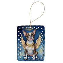 Load image into Gallery viewer, Boston Terrier My Angel Porcelain Ornament