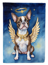 Load image into Gallery viewer, Boston Terrier My Angel Garden Flag – Memorial or Christmas Dog Angel Decor