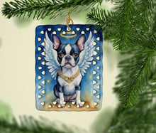 Load image into Gallery viewer, Boston Terrier My Angel Porcelain Ornament