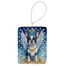 Load image into Gallery viewer, Boston Terrier My Angel Porcelain Ornament