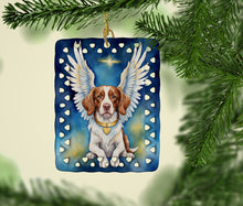 Load image into Gallery viewer, Brittany Spaniel My Angel Porcelain Ornament