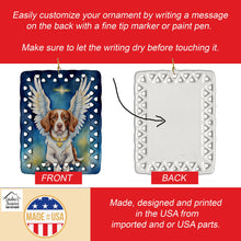 Load image into Gallery viewer, Brittany Spaniel My Angel Porcelain Ornament