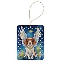Load image into Gallery viewer, Brittany Spaniel My Angel Porcelain Ornament