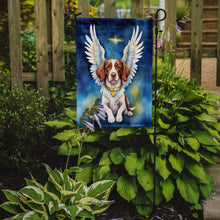 Load image into Gallery viewer, Brittany Spaniel My Angel Garden Flag – Memorial or Christmas Dog Angel Decor