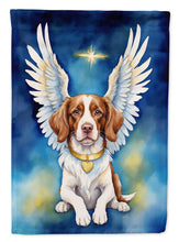 Load image into Gallery viewer, Brittany Spaniel My Angel Garden Flag – Memorial or Christmas Dog Angel Decor