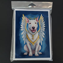 Load image into Gallery viewer, Bull Terrier My Angel Greeting Cards - Blank Note Cards – 8-Pack of Artist-Designed Cards with Envelopes