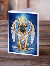 Load image into Gallery viewer, Bullmastiff My Angel Greeting Cards - Blank Note Cards – 8-Pack of Artist-Designed Cards with Envelopes