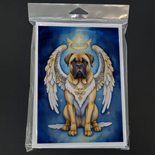Load image into Gallery viewer, Bullmastiff My Angel Greeting Cards - Blank Note Cards – 8-Pack of Artist-Designed Cards with Envelopes