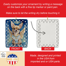 Load image into Gallery viewer, Chihuahua My Angel Porcelain Ornament