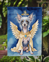 Load image into Gallery viewer, Chinese Crested My Angel Garden Flag – Memorial or Christmas Dog Angel Decor