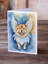 Load image into Gallery viewer, Chow Chow My Angel Greeting Cards - Blank Note Cards – 8-Pack of Artist-Designed Cards with Envelopes