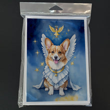 Load image into Gallery viewer, Corgi My Angel Greeting Cards - Blank Note Cards – 8-Pack of Artist-Designed Cards with Envelopes