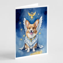 Load image into Gallery viewer, Corgi My Angel Greeting Cards - Blank Note Cards – 8-Pack of Artist-Designed Cards with Envelopes