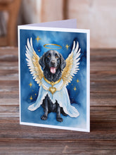 Load image into Gallery viewer, Curly-Coated Retriever My Angel Greeting Cards - Blank Note Cards – 8-Pack of Artist-Designed Cards with Envelopes