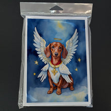 Load image into Gallery viewer, Dachshund My Angel Greeting Cards - Blank Note Cards – 8-Pack of Artist-Designed Cards with Envelopes