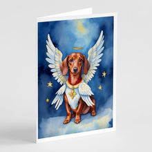Load image into Gallery viewer, Dachshund My Angel Greeting Cards - Blank Note Cards – 8-Pack of Artist-Designed Cards with Envelopes
