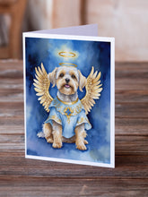 Load image into Gallery viewer, Dandie Dinmont Terrier My Angel Greeting Cards - Blank Note Cards – 8-Pack of Artist-Designed Cards with Envelopes