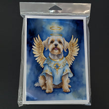 Load image into Gallery viewer, Dandie Dinmont Terrier My Angel Greeting Cards - Blank Note Cards – 8-Pack of Artist-Designed Cards with Envelopes