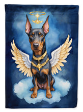 Load image into Gallery viewer, Doberman Pinscher My Angel Garden Flag – Memorial or Christmas Dog Angel Decor