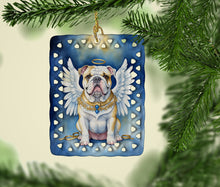 Load image into Gallery viewer, English Bulldog My Angel Porcelain Ornament