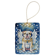 Load image into Gallery viewer, English Bulldog My Angel Porcelain Ornament