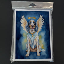 Load image into Gallery viewer, English Setter My Angel Greeting Cards - Blank Note Cards – 8-Pack of Artist-Designed Cards with Envelopes