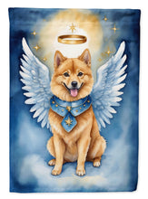 Load image into Gallery viewer, Finnish Spitz My Angel Garden Flag – Memorial or Christmas Dog Angel Decor