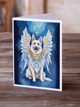 Load image into Gallery viewer, White German Shepherd My Angel Greeting Cards - Blank Note Cards – 8-Pack of Artist-Designed Cards with Envelopes