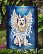 Load image into Gallery viewer, White German Shepherd My Angel Garden Flag – Memorial or Christmas Dog Angel Decor