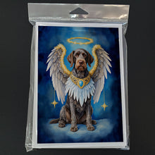 Load image into Gallery viewer, German Wirehaired Pointer My Angel Greeting Cards - Blank Note Cards – 8-Pack of Artist-Designed Cards with Envelopes