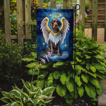 Load image into Gallery viewer, German Wirehaired Pointer My Angel Garden Flag – Memorial or Christmas Dog Angel Decor