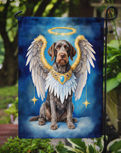 Load image into Gallery viewer, German Wirehaired Pointer My Angel Garden Flag – Memorial or Christmas Dog Angel Decor
