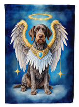 Load image into Gallery viewer, German Wirehaired Pointer My Angel Garden Flag – Memorial or Christmas Dog Angel Decor