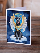 Load image into Gallery viewer, Giant Schnauzer My Angel Greeting Cards - Blank Note Cards – 8-Pack of Artist-Designed Cards with Envelopes