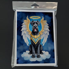 Load image into Gallery viewer, Giant Schnauzer My Angel Greeting Cards - Blank Note Cards – 8-Pack of Artist-Designed Cards with Envelopes