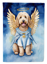 Load image into Gallery viewer, Goldendoodle My Angel Garden Flag – Memorial or Christmas Dog Angel Decor
