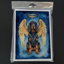 Load image into Gallery viewer, Gordon Setter My Angel Greeting Cards - Blank Note Cards – 8-Pack of Artist-Designed Cards with Envelopes