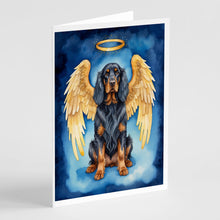 Load image into Gallery viewer, Gordon Setter My Angel Greeting Cards - Blank Note Cards – 8-Pack of Artist-Designed Cards with Envelopes