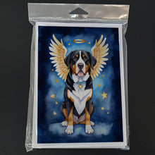 Load image into Gallery viewer, Greater Swiss Mountain Dog My Angel Greeting Cards - Blank Note Cards – 8-Pack of Artist-Designed Cards with Envelopes